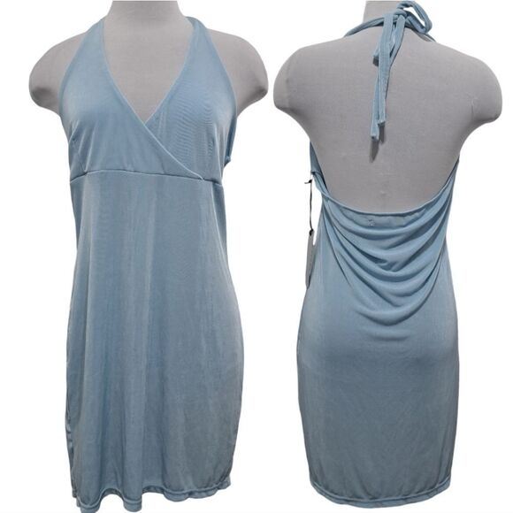 Finesse Dani Blueberry Halter Bodycon Mini Dress Size 1X NWT - Picture 4 of 14